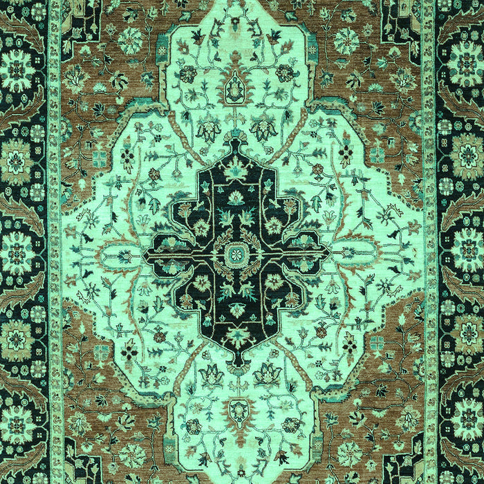 Machine Washable Abstract Turquoise Modern Area Rugs, wshabs3085turq