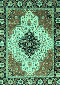 Abstract Turquoise Modern Rug, abs3085turq