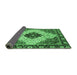 Sideview of Abstract Emerald Green Modern Rug, abs3085emgrn