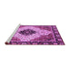 Sideview of Machine Washable Abstract Purple Modern Area Rugs, wshabs3085pur