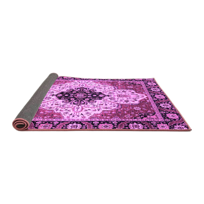 Sideview of Abstract Purple Modern Rug, abs3085pur