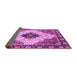 Sideview of Abstract Purple Modern Rug, abs3085pur