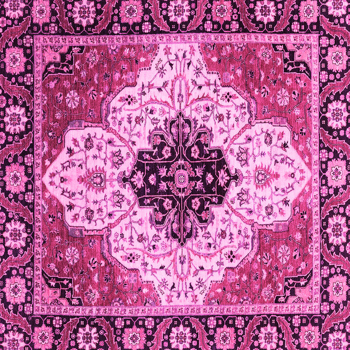Square Abstract Pink Modern Rug, abs3085pnk