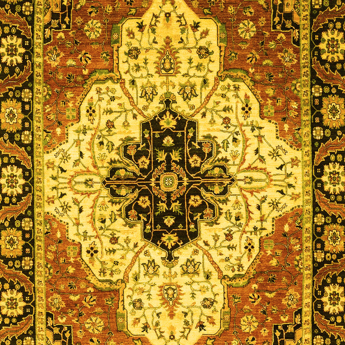 Abstract Yellow Modern Rug, abs3085yw