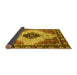 Sideview of Abstract Yellow Modern Rug, abs3085yw