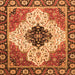 Square Abstract Orange Modern Rug, abs3085org