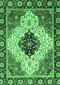 Abstract Emerald Green Modern Rug, abs3085emgrn