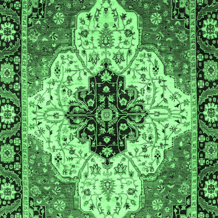 Machine Washable Abstract Emerald Green Modern Area Rugs, wshabs3085emgrn