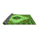 Sideview of Abstract Green Modern Rug, abs3085grn