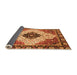 Sideview of Abstract Orange Modern Rug, abs3085org