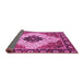 Sideview of Abstract Pink Modern Rug, abs3085pnk