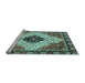 Sideview of Machine Washable Abstract Light Blue Modern Rug, wshabs3085lblu