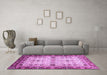 Machine Washable Abstract Purple Modern Area Rugs in a Living Room, wshabs3086pur