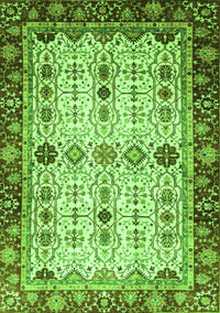 Abstract Green Modern Rug, abs3086grn