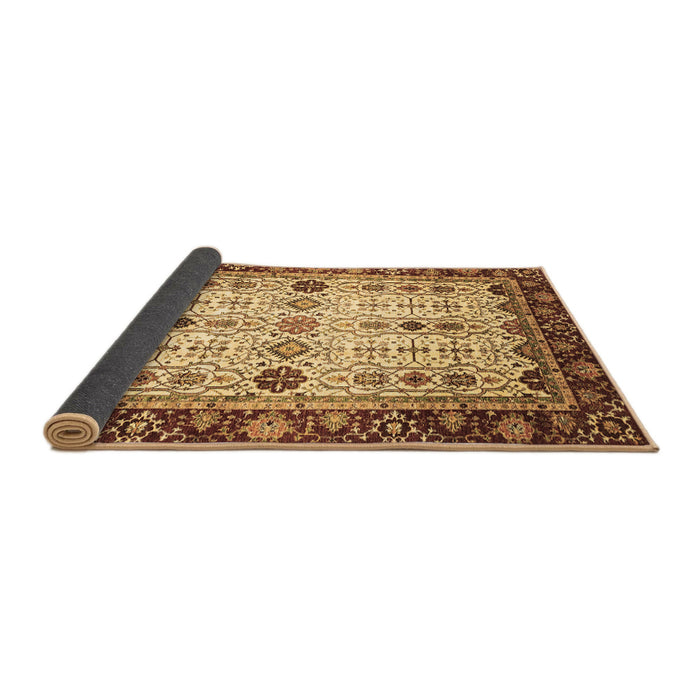 Sideview of Abstract Brown Modern Rug, abs3086brn
