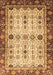 Machine Washable Abstract Brown Modern Rug, wshabs3086brn