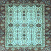 Square Machine Washable Abstract Light Blue Modern Rug, wshabs3086lblu