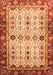 Abstract Orange Modern Rug, abs3086org