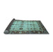 Sideview of Abstract Light Blue Modern Rug, abs3086lblu