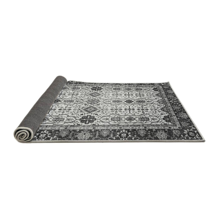 Sideview of Abstract Gray Modern Rug, abs3086gry