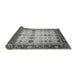 Sideview of Abstract Gray Modern Rug, abs3086gry