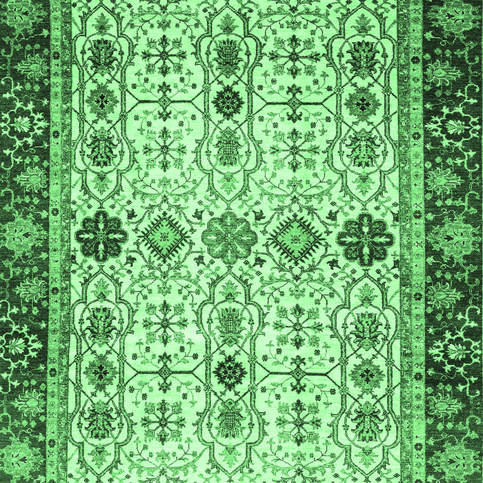 Machine Washable Abstract Emerald Green Modern Area Rugs, wshabs3086emgrn