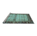 Sideview of Machine Washable Abstract Light Blue Modern Rug, wshabs3086lblu