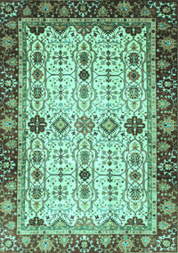 Abstract Turquoise Modern Rug, abs3086turq