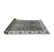 Sideview of Abstract Gray Modern Rug, abs3087gry