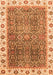 Abstract Orange Modern Rug, abs3087org