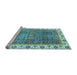 Sideview of Machine Washable Abstract Light Blue Modern Rug, wshabs3087lblu