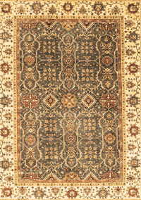 Abstract Brown Modern Rug, abs3087brn