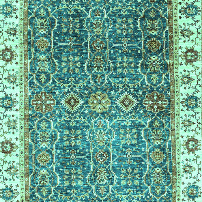 Machine Washable Abstract Turquoise Modern Area Rugs, wshabs3087turq