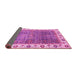 Sideview of Abstract Pink Modern Rug, abs3087pnk