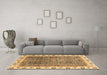 Machine Washable Abstract Brown Modern Rug in a Living Room,, wshabs3087brn