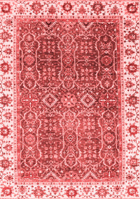 Abstract Red Modern Rug, abs3087red