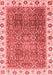 Abstract Red Modern Area Rugs