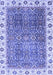 Machine Washable Abstract Blue Modern Rug, wshabs3087blu