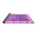 Sideview of Abstract Purple Modern Rug, abs3087pur