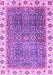 Machine Washable Abstract Purple Modern Area Rugs, wshabs3087pur