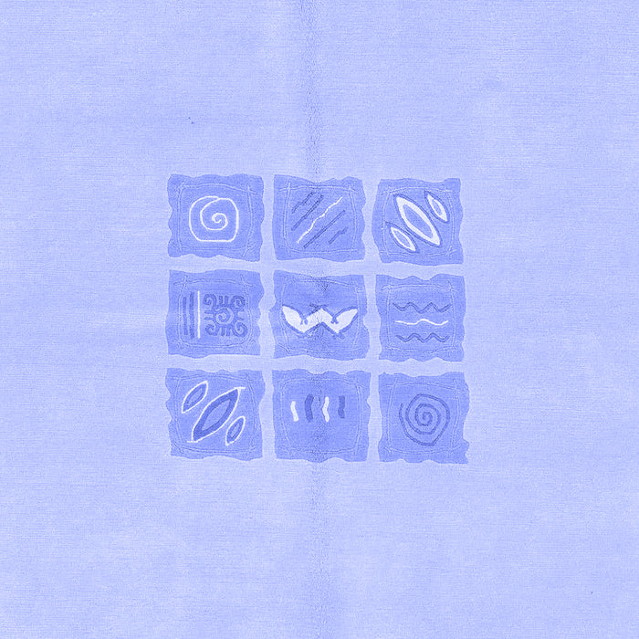 Machine Washable Abstract Blue Modern Rug, wshabs3088blu