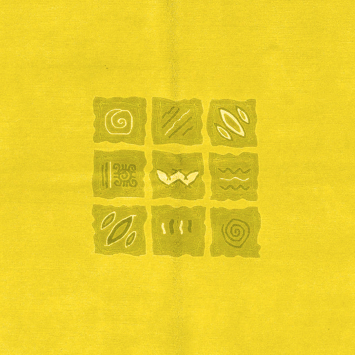 Abstract Yellow Modern Rug, abs3088yw