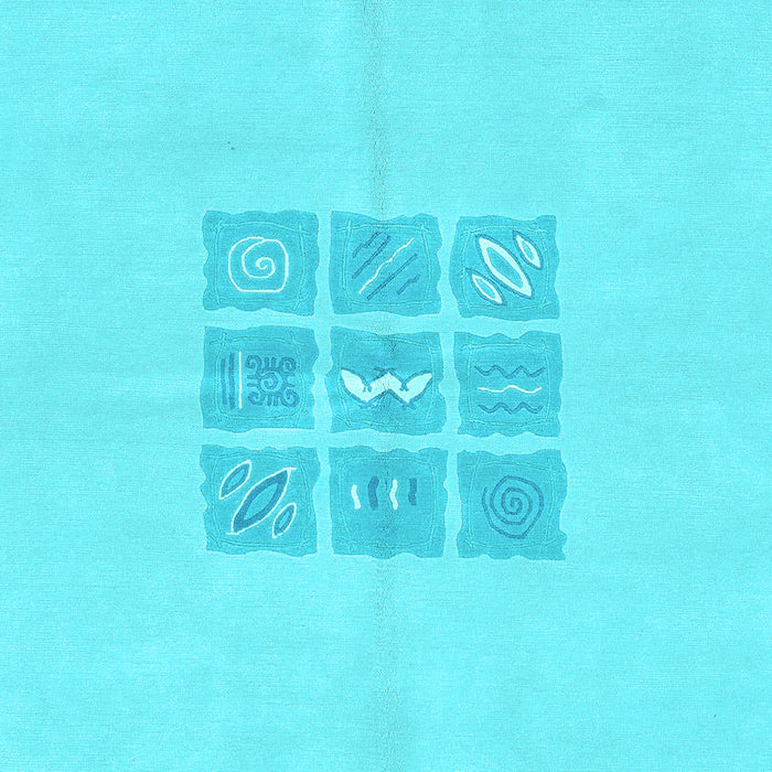 Machine Washable Abstract Light Blue Modern Rug, wshabs3088lblu