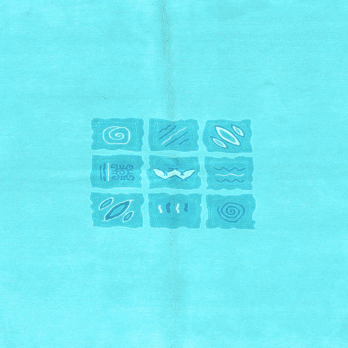 Square Machine Washable Abstract Light Blue Modern Rug, wshabs3088lblu