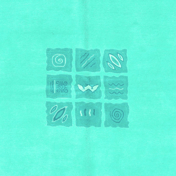 Abstract Turquoise Modern Rug, abs3088turq