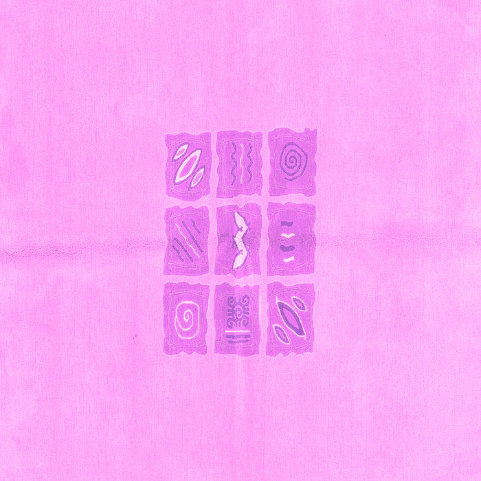 Square Abstract Pink Modern Rug, abs3088pnk