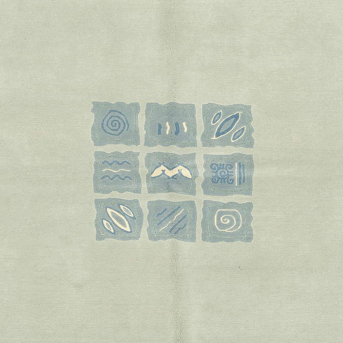 Machine Washable Abstract Pale Silver Gray Rug, wshabs3088