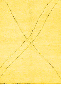 Solid Yellow Modern Rug, abs3089yw