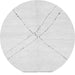 Round Solid Gray Modern Rug, abs3089gry