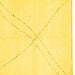 Square Solid Yellow Modern Rug, abs3089yw